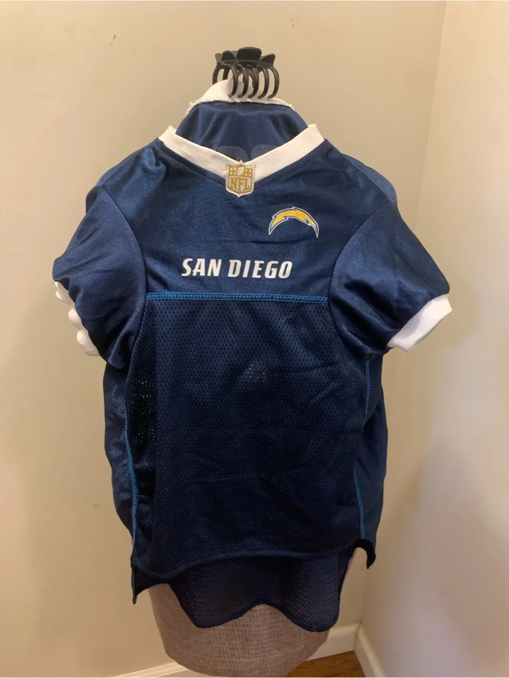 Chargers Navy Dog Jersey with White & Yellow Accents